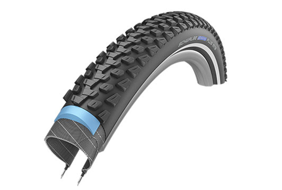 Купить Покрышка. 26x2.25  MARATHON PLUS MTB S-Guard B/B+RT (светоотр полоса) HS468 DC, 67EPI 36B SCHWALBE