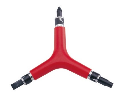 Купить Ключ ICETOOLZ 74B1, 5 в 1, шестигранники 4, 6мм, отвертки, выталкиватель подш.