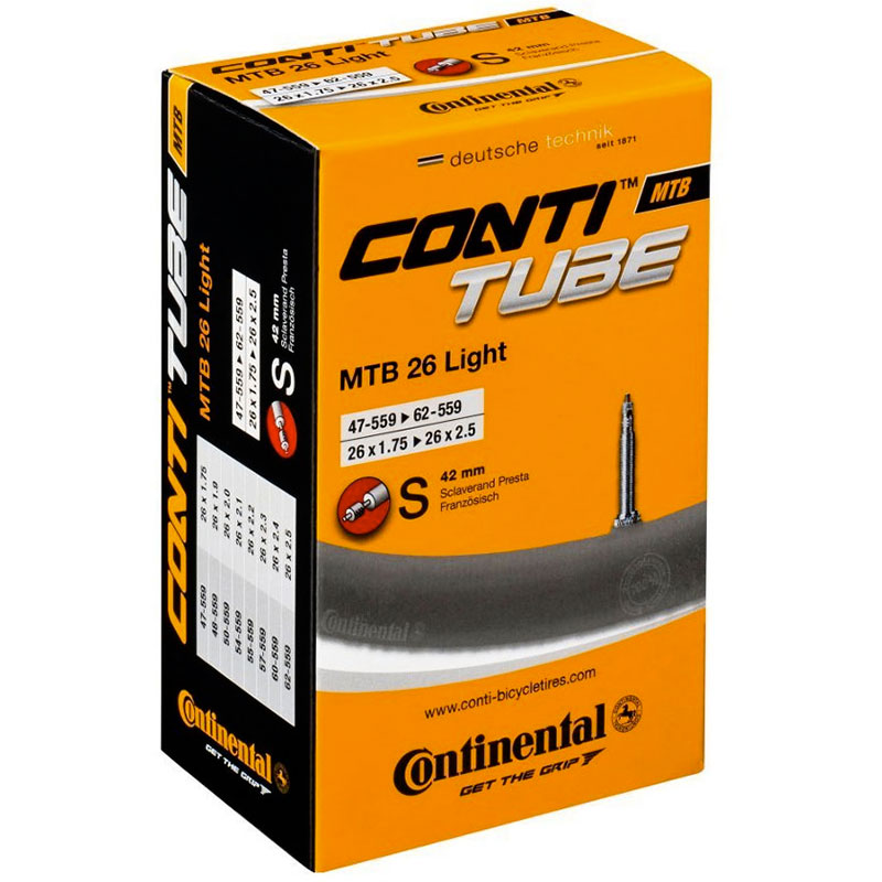 Купить Камера CONTINENTAL MTB Light 26 дюймов x1.75-2.4 дюймов , спортивный 42 мм