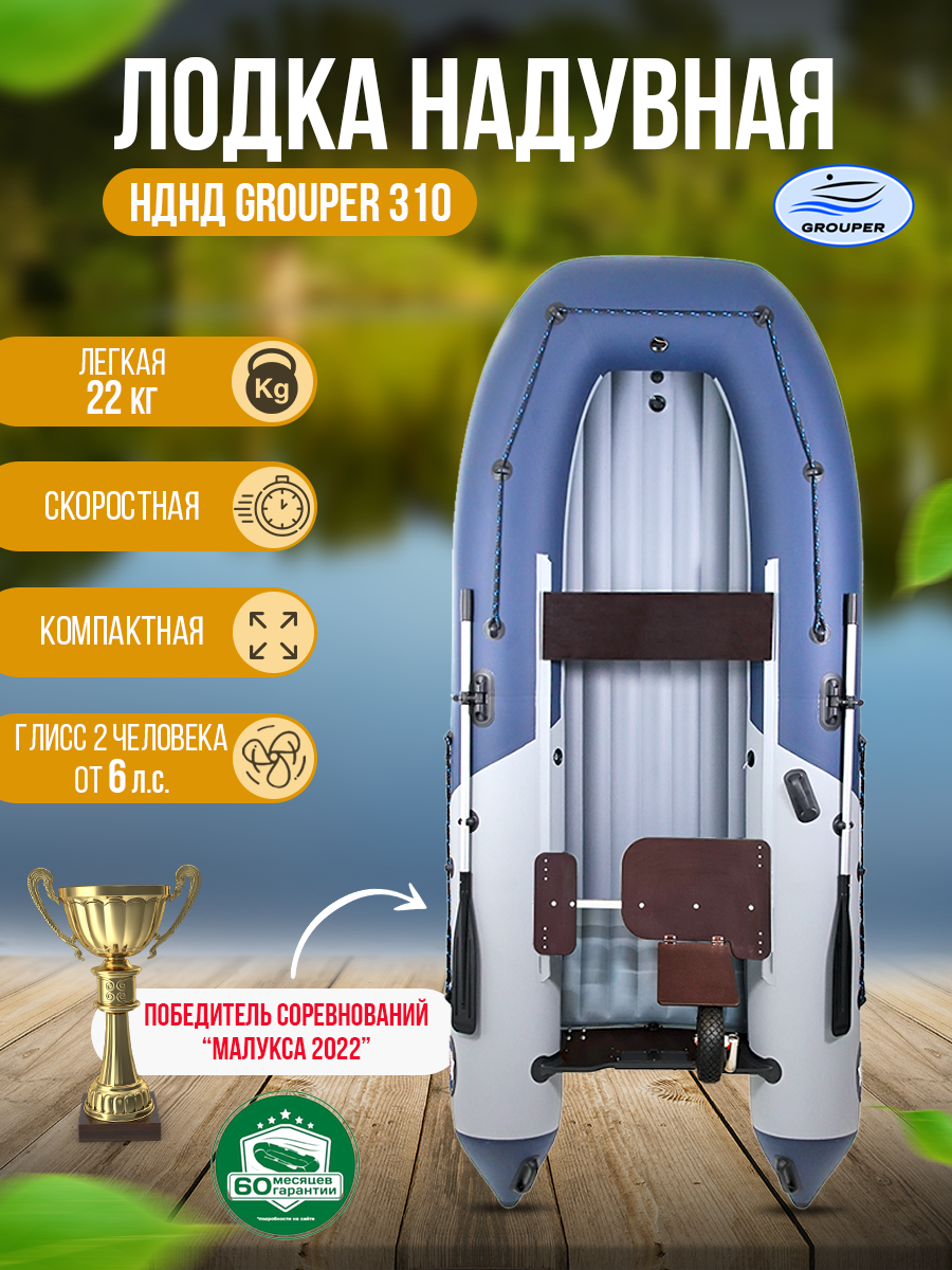 Купить Надувная лодка НДНД GROUPER 310