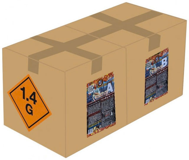 Купить Батарея салютов Сенатор, 2 батареи, 272 залпа, 01528-01529